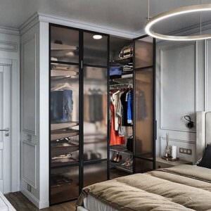 Шкаф-купе для одежды в спальне